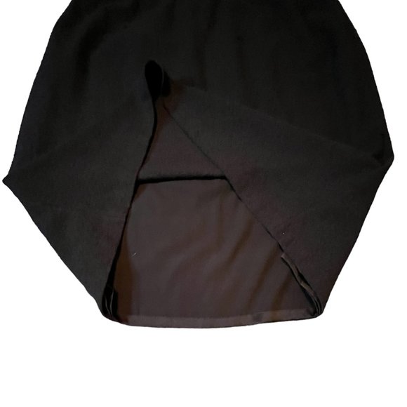 St John Couture Full Lined Black Knee Length Pull On Skirt Women's Size 16 - Picture 2 of 4